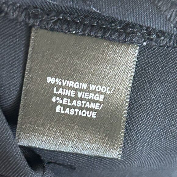 Lafayette 148 New York 'Menswear' Pants Women's 18W Navy Office Wool Wide Leg - Picture 7 of 8